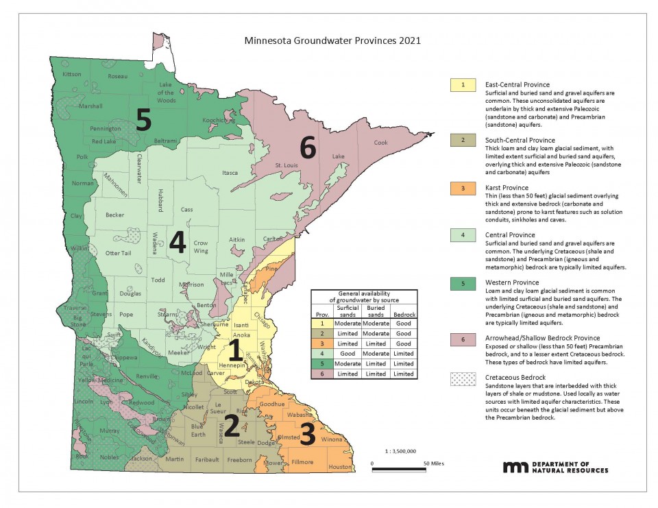 2021 MN Groundwater Provinces